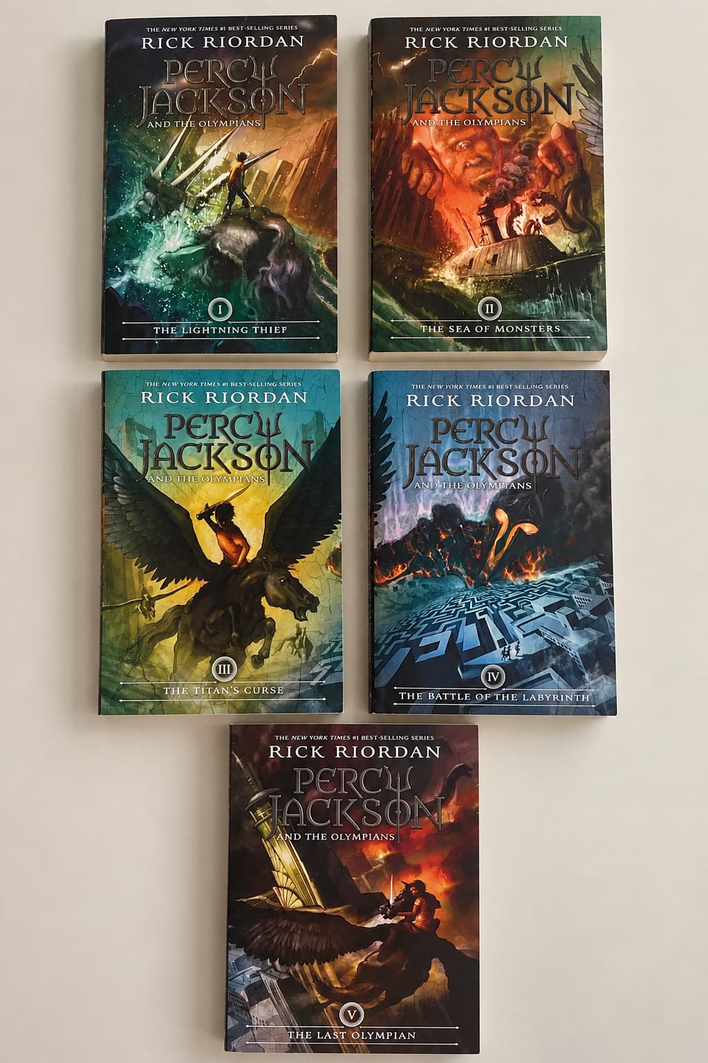 Pack Percy Jackson (5 libros) — Rick Riordan, libro usado (foto 1 de 2)