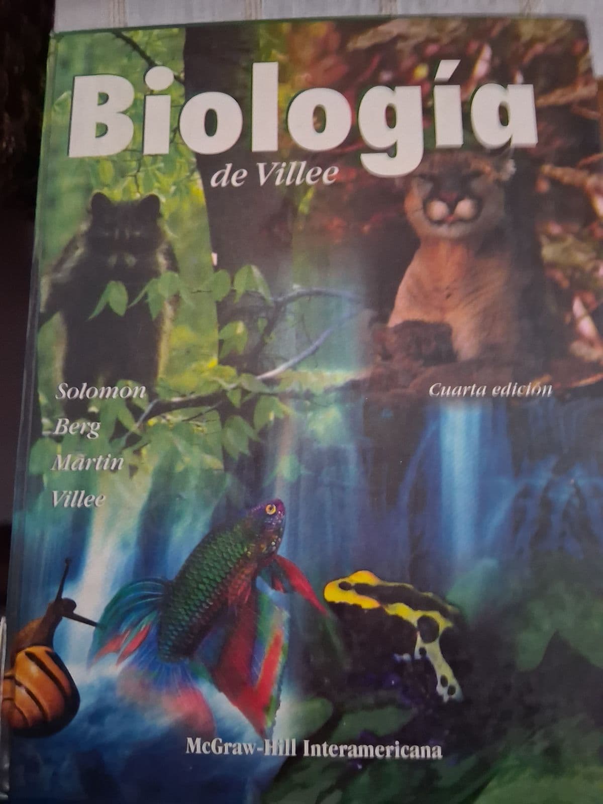 Biologia de villee — Solomon Berg Martin Villee, libro usado (foto 1 de 4)