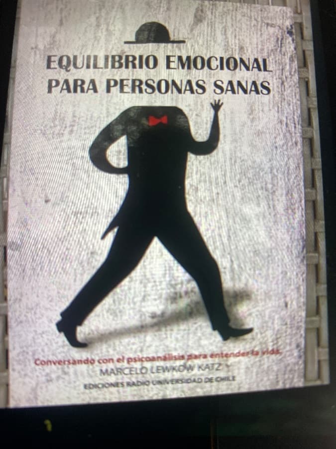 Equilibrio Emocional para Personas Sanas — Marcelo Lewkow Katz, libro usado