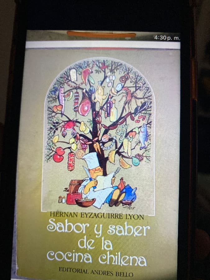 Sabor y saber de la cocina chilena — Hernán Eyzaguirre Lyon, libro usado