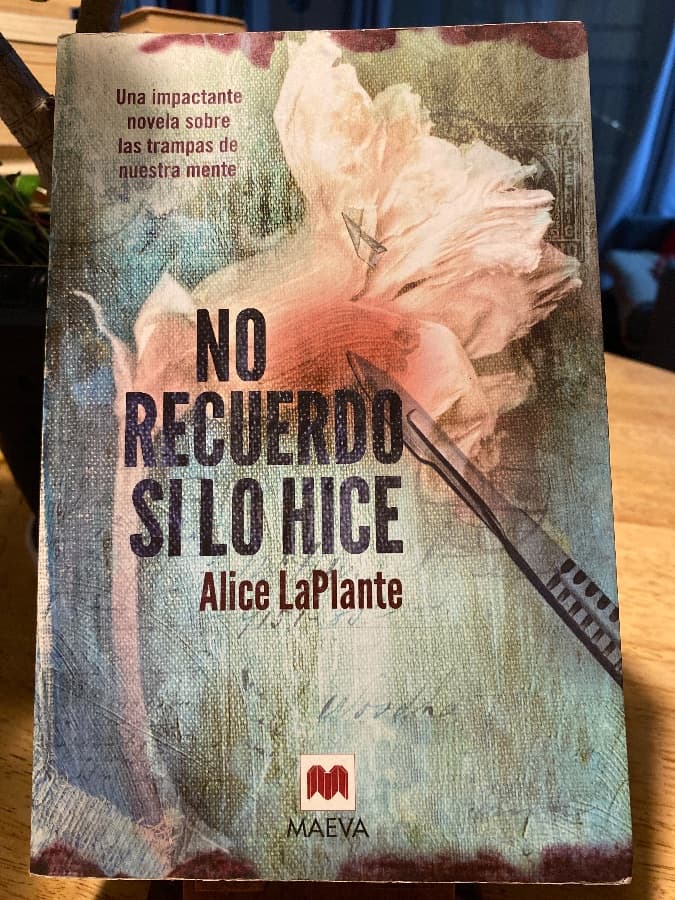 No recuerdo si lo hice — Alice LaPlante, libro usado