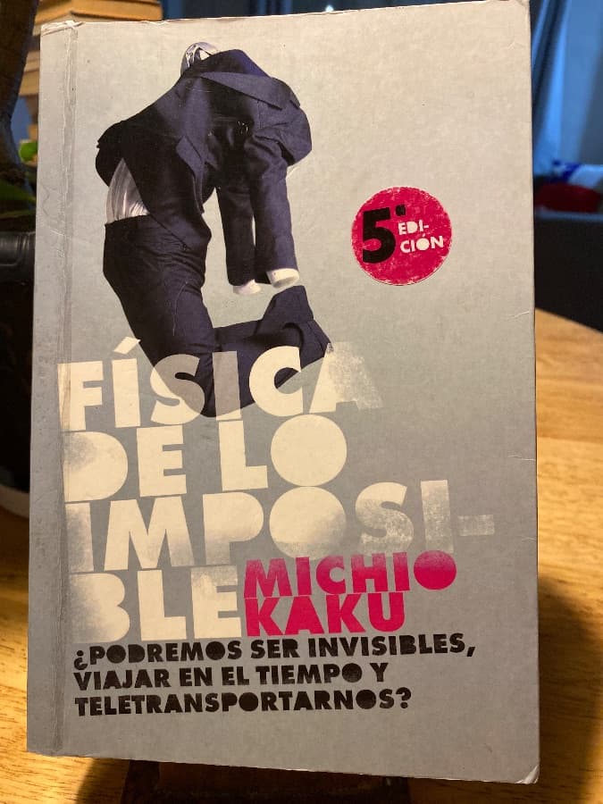 Física de lo imposible — Michio Kaku, libro usado