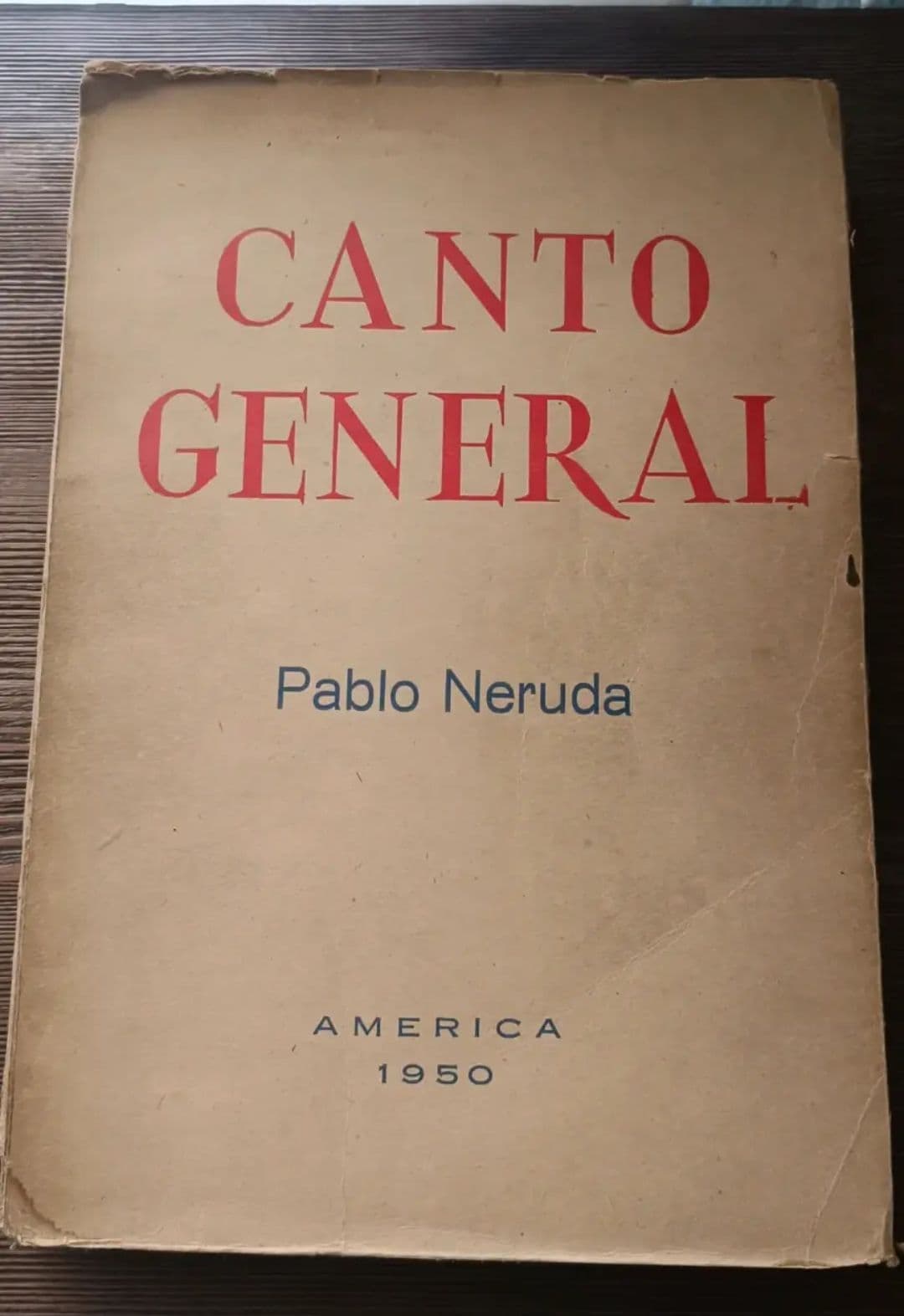 Canto General — Pablo Neruda, libro usado