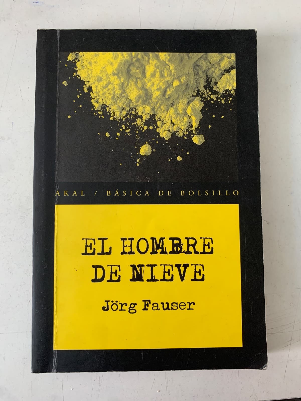 El hombre de nieve — Jörg Fauser, libro usado