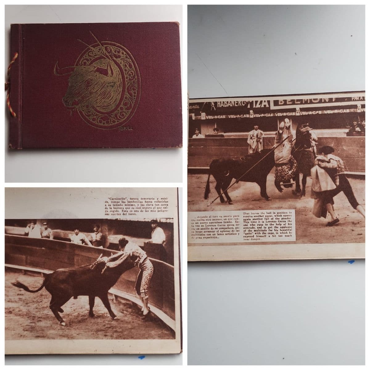 Historia gráfica de la fiesta de toros — Hernández Llergo, libro usado