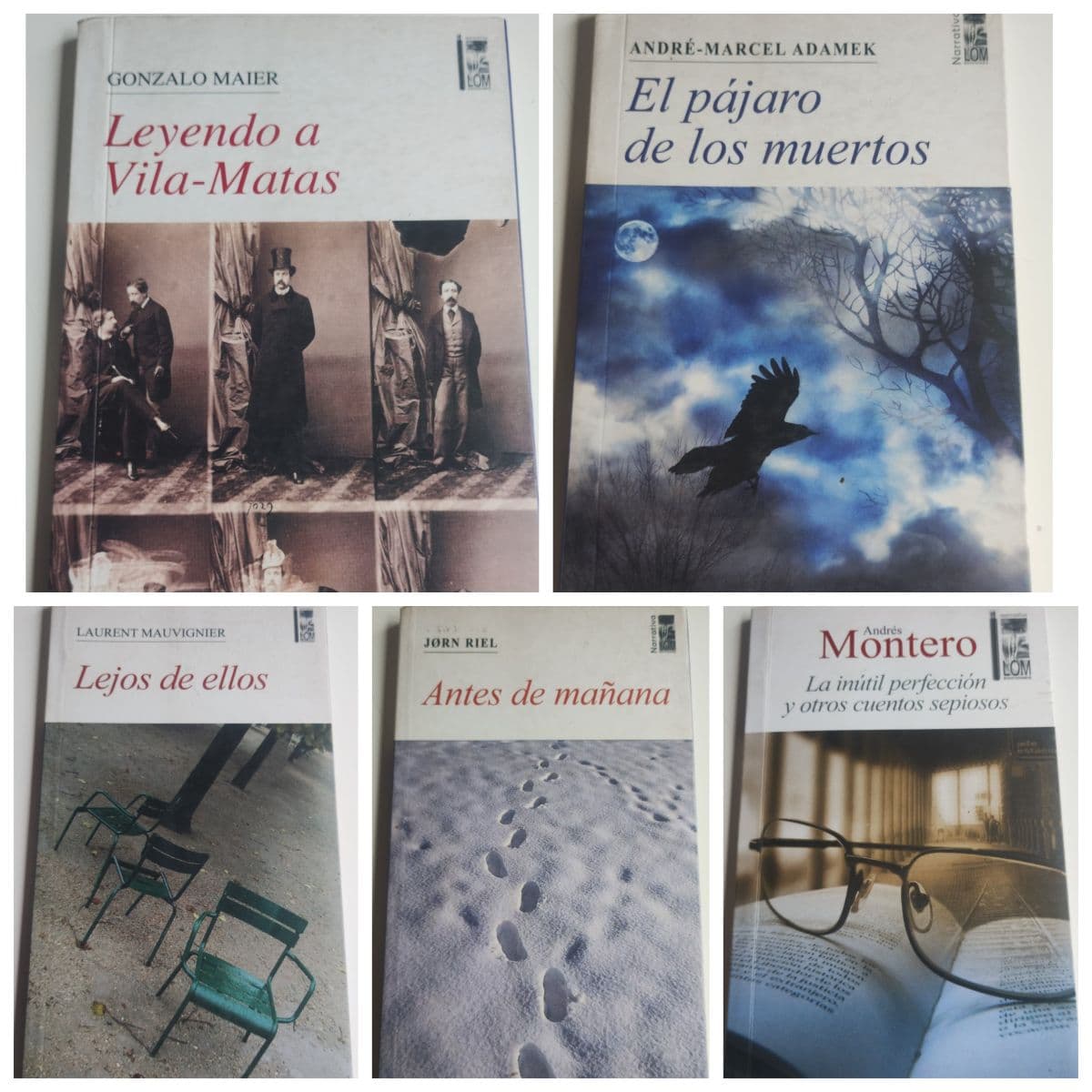 Pack 5 libros Narrativa editorial Lom