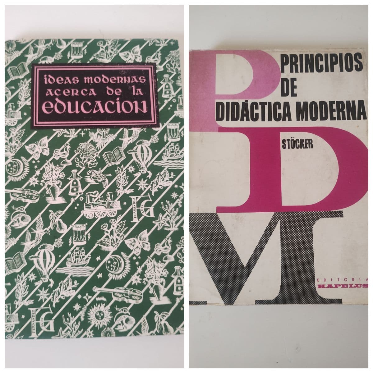 Pack dos libros sobre educación pedagogía