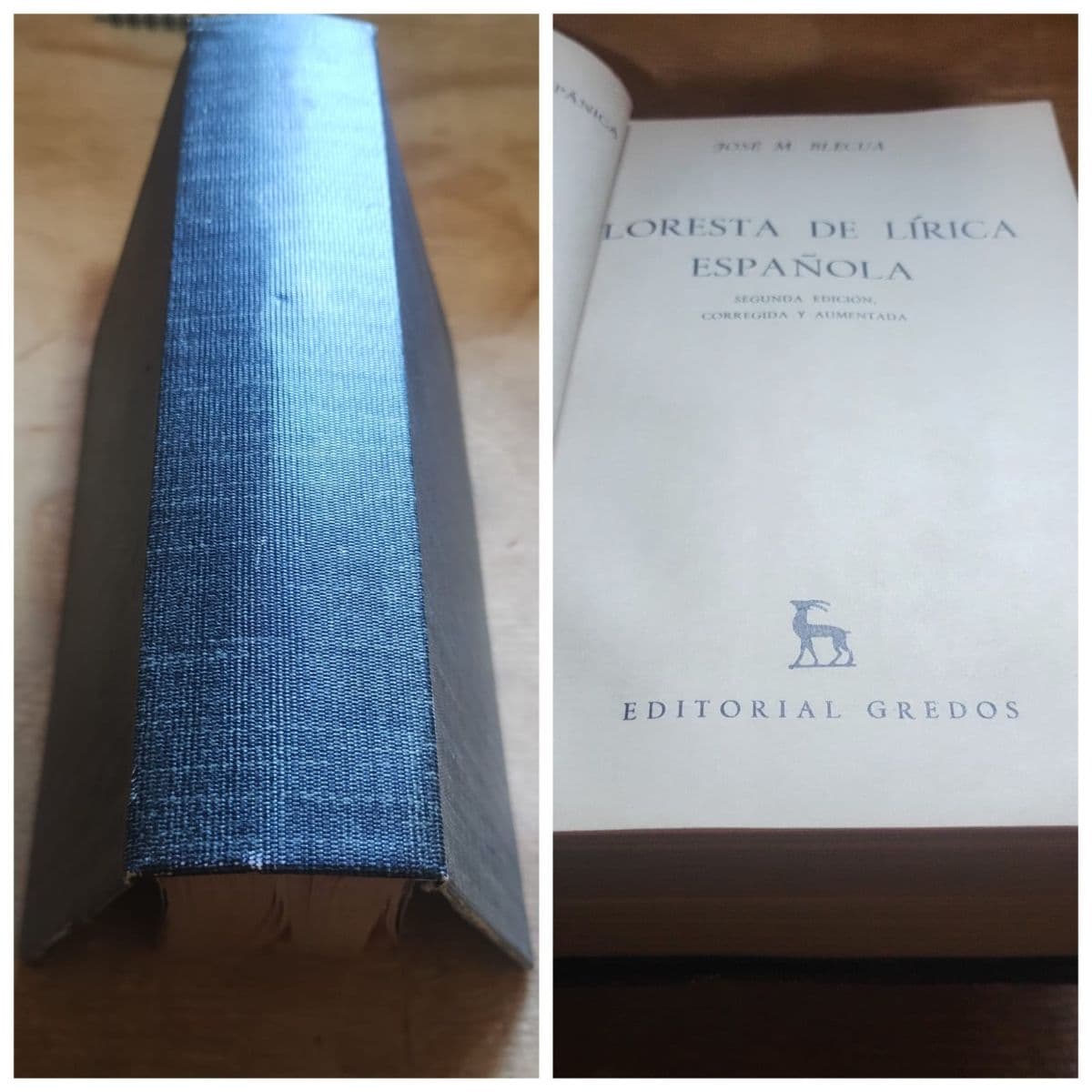 Floresta de lírica española. Gredos — José M Blecua , libro usado