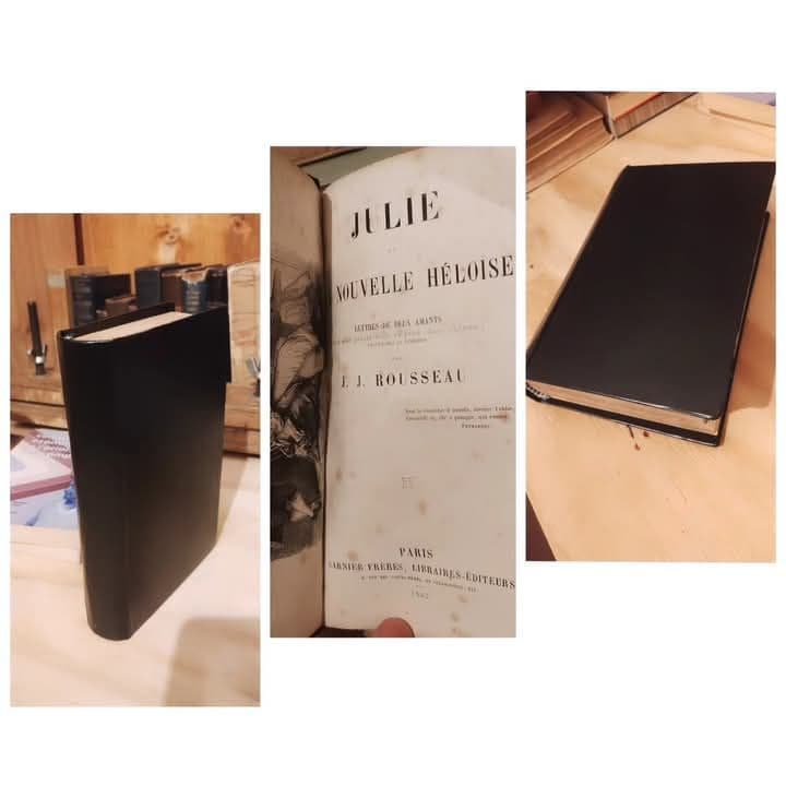 Julie ou La Nouvelle Héloise. 1865 — Jean Jacques Rousseau, libro usado