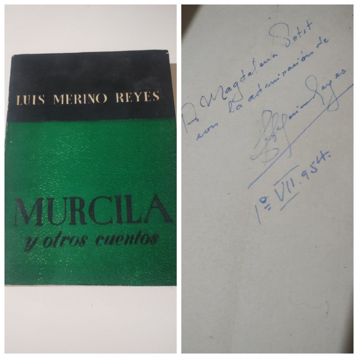 Murcila y otros cuentos. Firmado y dedicado a Magdalena Petit — Luis Merino Reyes , libro usado