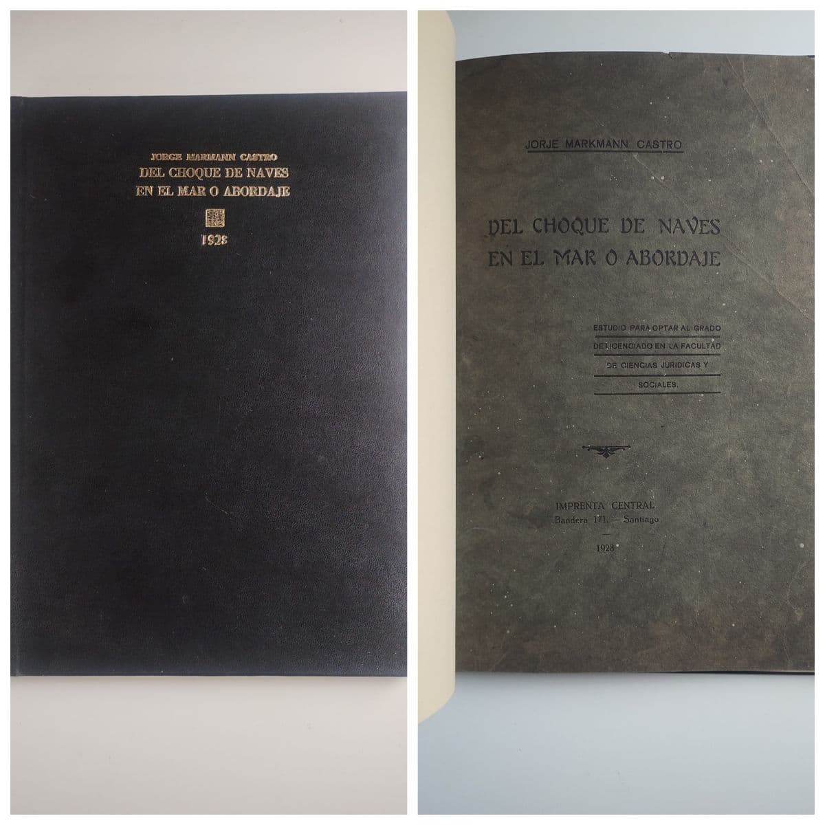 Antigua tesis chilena. Del Choque de naves en el mar o abordaje