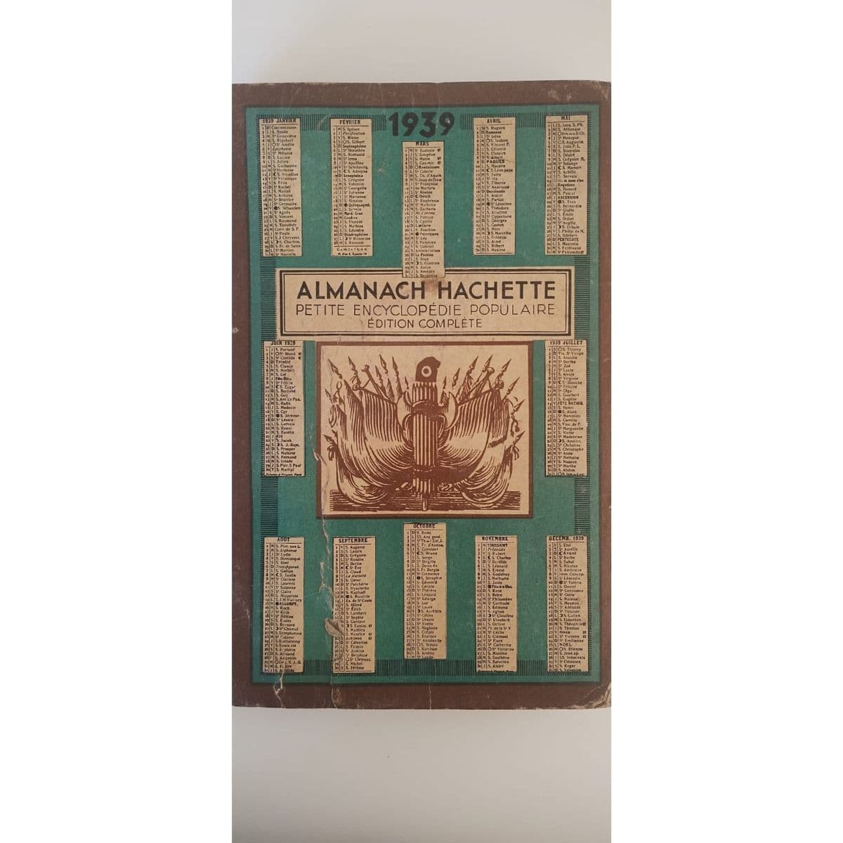 Almanaque Hachette año 1939 "L' Almanach