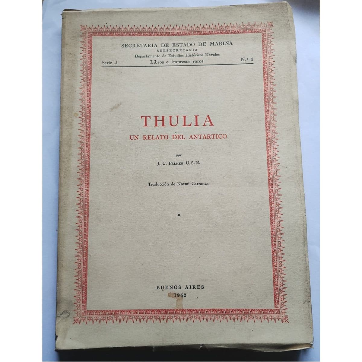 Thulia un relato del antártico — Palmer, libro usado