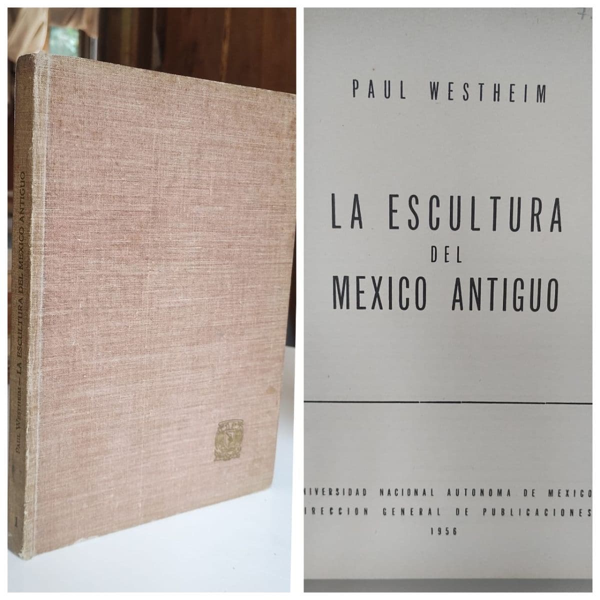 La escultura en el México antiguo — Paul Westheim, libro usado (foto 1 de 4)
