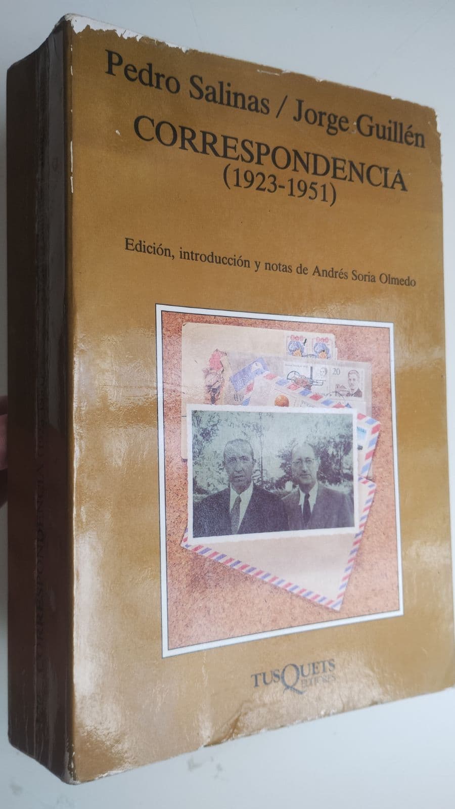 Pedro Salinas / Jorge Guillén "Correspondencia" (1923-1951) 1a ed. 1992 — Pedro Salinas y Jorge Guillén , libro usado (foto 1 de 4)