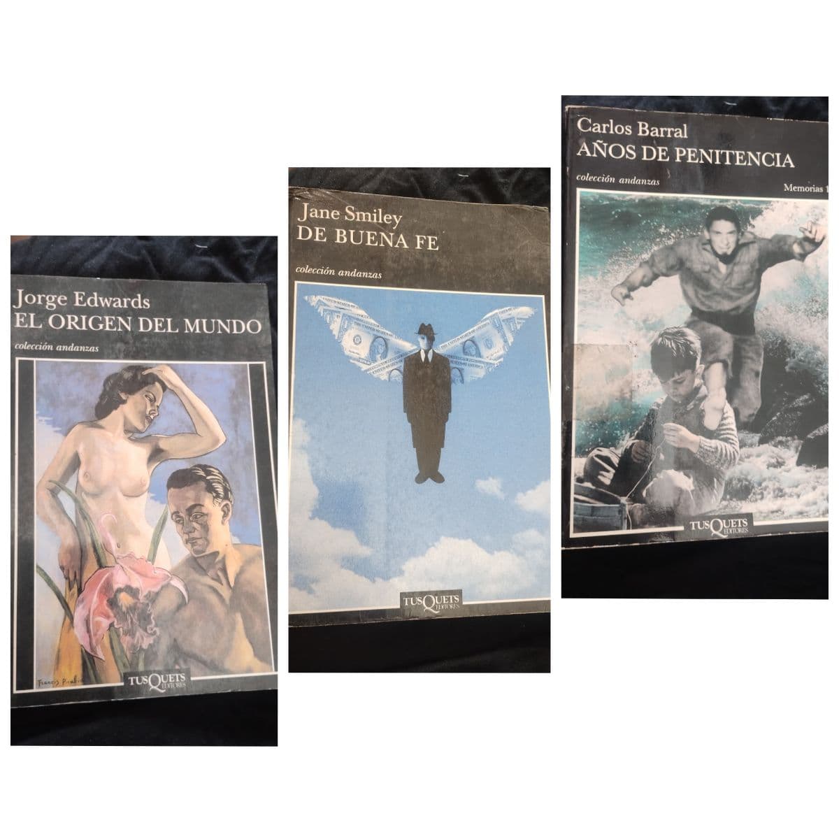 Pack de 3 libros Tusquets, colección Andanzas — Varios, libro usado (foto 1 de 4)