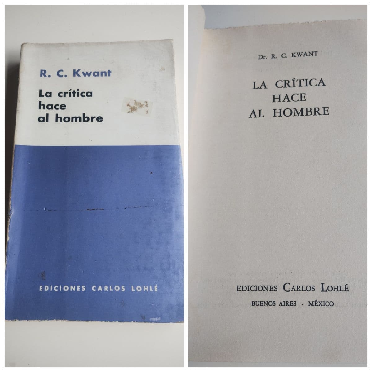 Libro filosofía. La crítica hace al hombre. Fenomenología — R. C. Kwant , libro usado (foto 1 de 3)