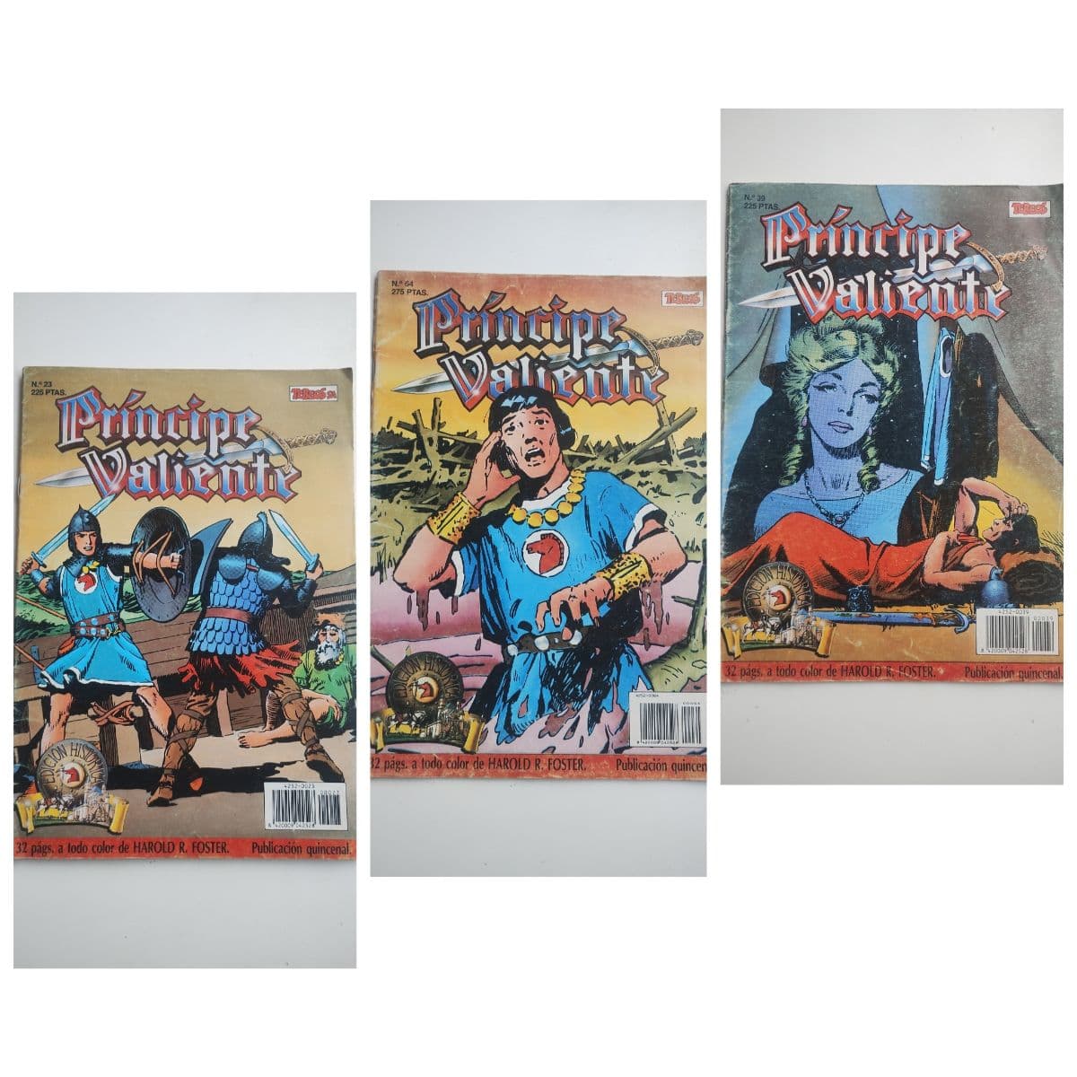 Colección de 3 comic El Principe Valiente — Hal Foster, libro usado
