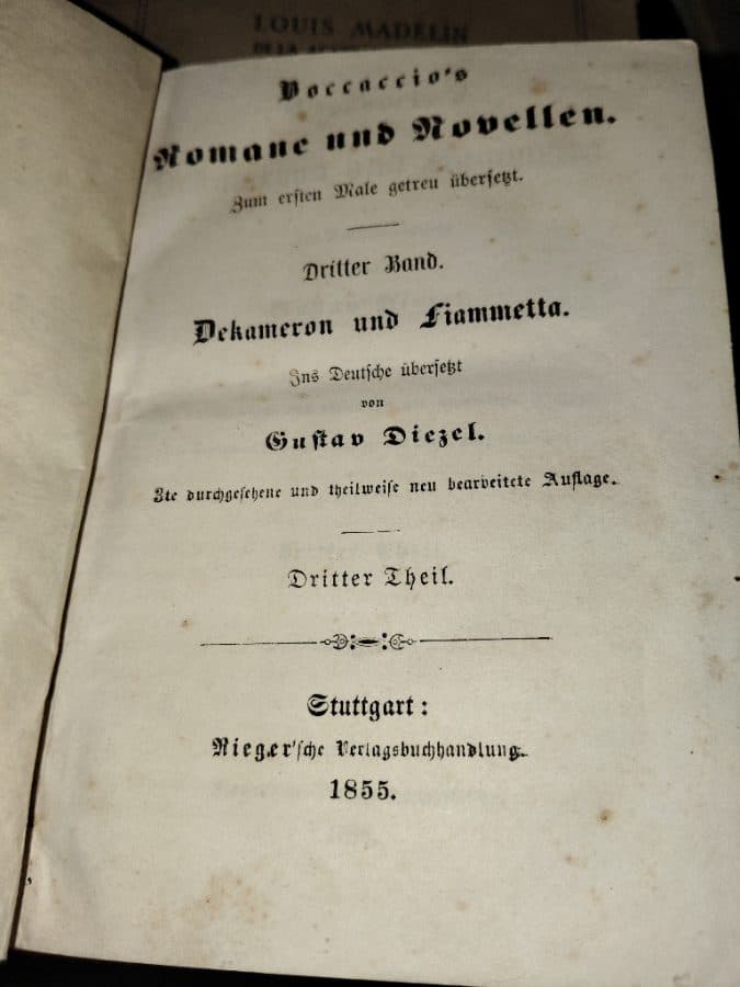 Boccaccio's Romane und Novellen – Dritter Band: Dekameron und Fiammetta (Dritter Theil)