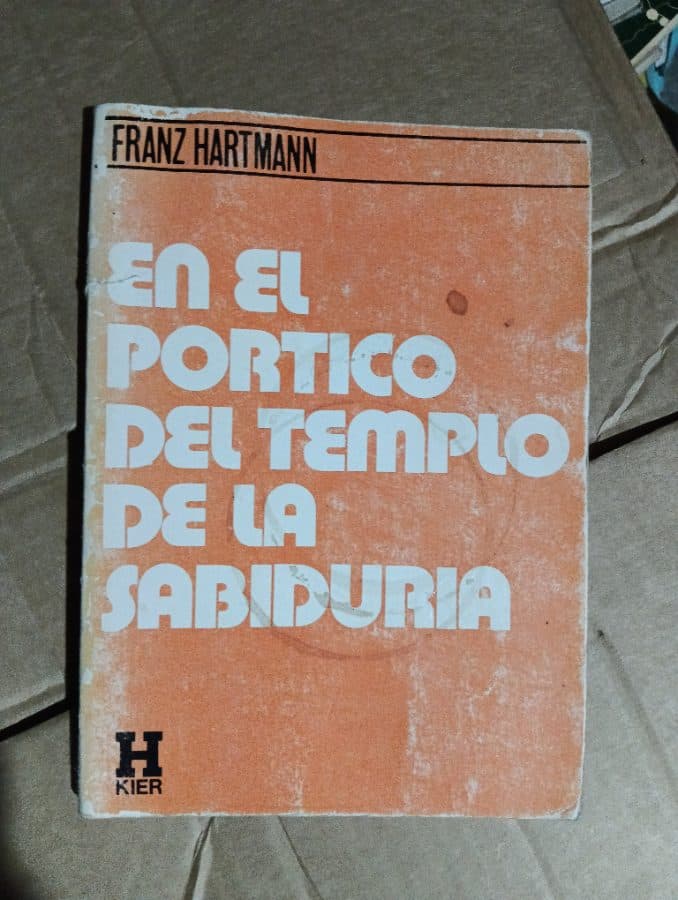 En el pórtico del templo de la sabiduría — Franz Hartmann, libro usado
