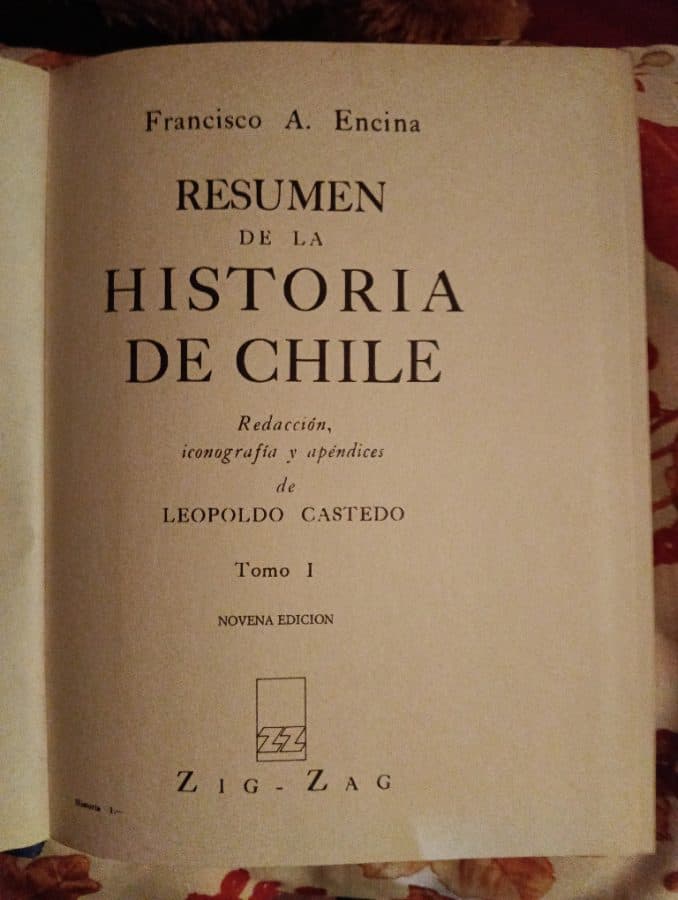 Resumen de la Historia de Chile — Francisco A. Encina, libro usado