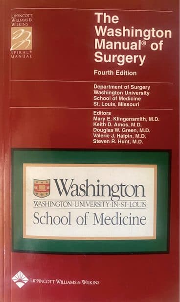 The Washington manual of surgery — Mary E. Klingensmith, libro usado (foto 1 de 3)