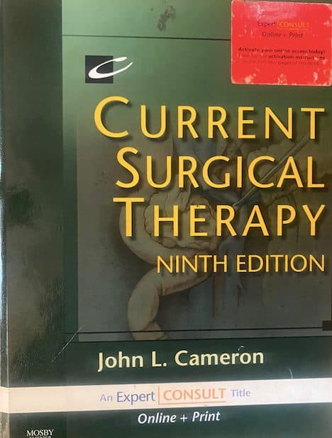 Current Surgical Therapy, Ninth Edition — John L. Cameron, libro usado