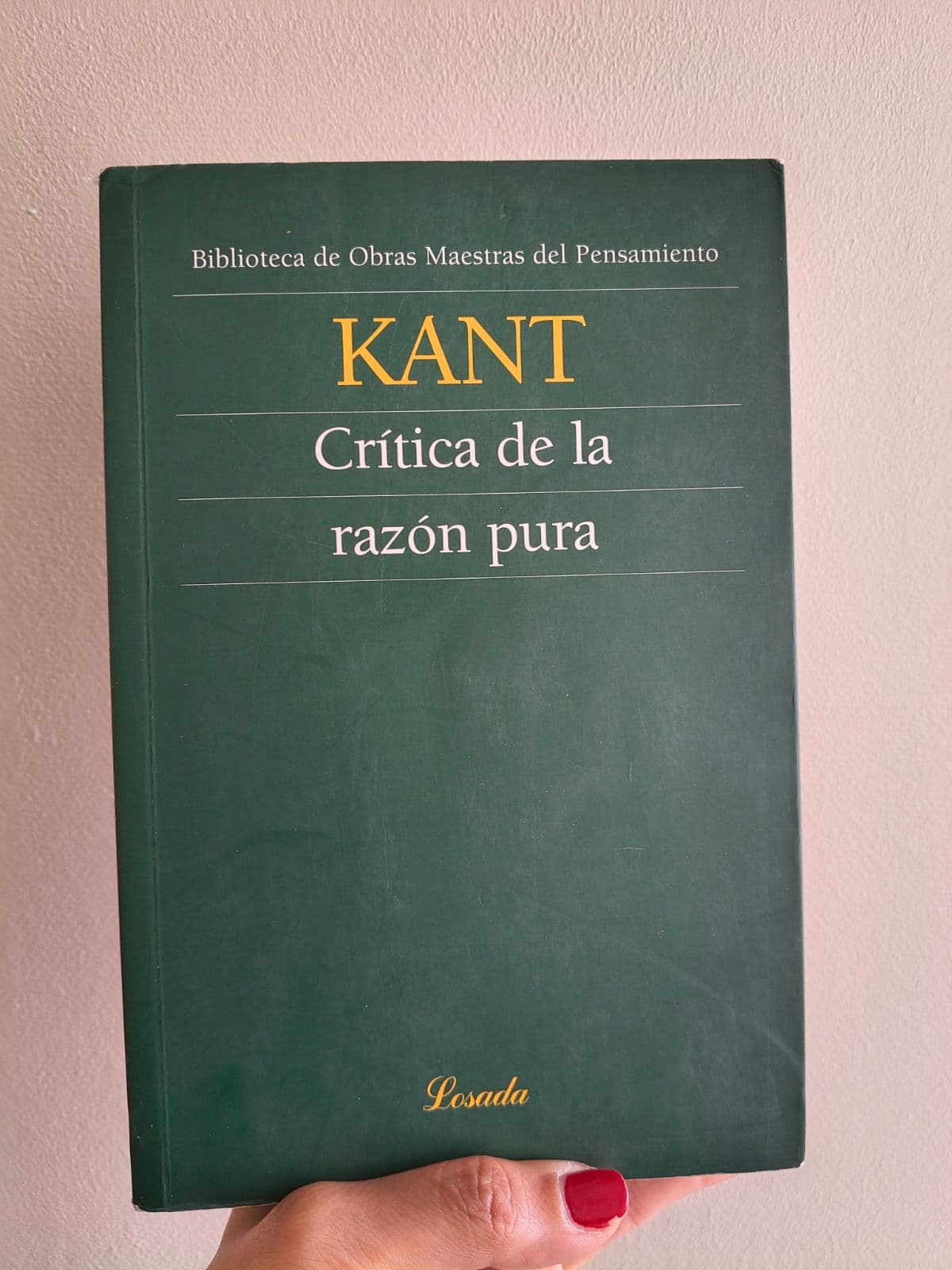 Crítica de la razón pura — Immanuel Kant, libro usado (foto 1 de 7)
