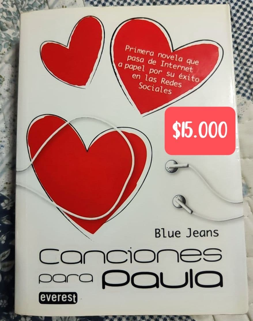 Canciones para Paula — Blue Jeans, libro usado (foto 2 de 2)