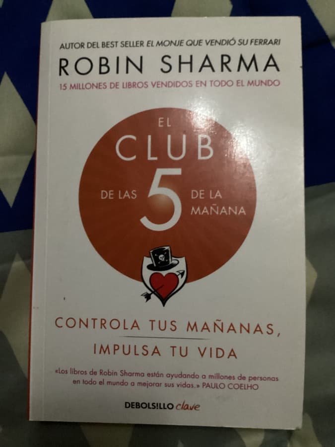 El Club de las 5 de la Mañana: Controla tus mañanas, impulsa tu vida — Robin Sharma, libro usado