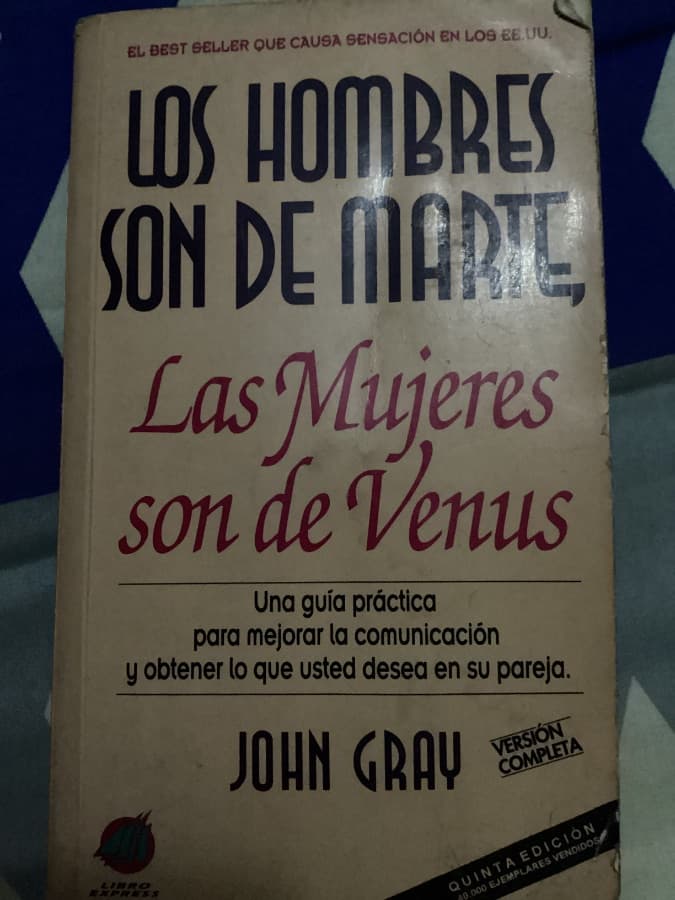 Los Hombres son de Marte, las Mujeres son de Venus — John Gray, libro usado