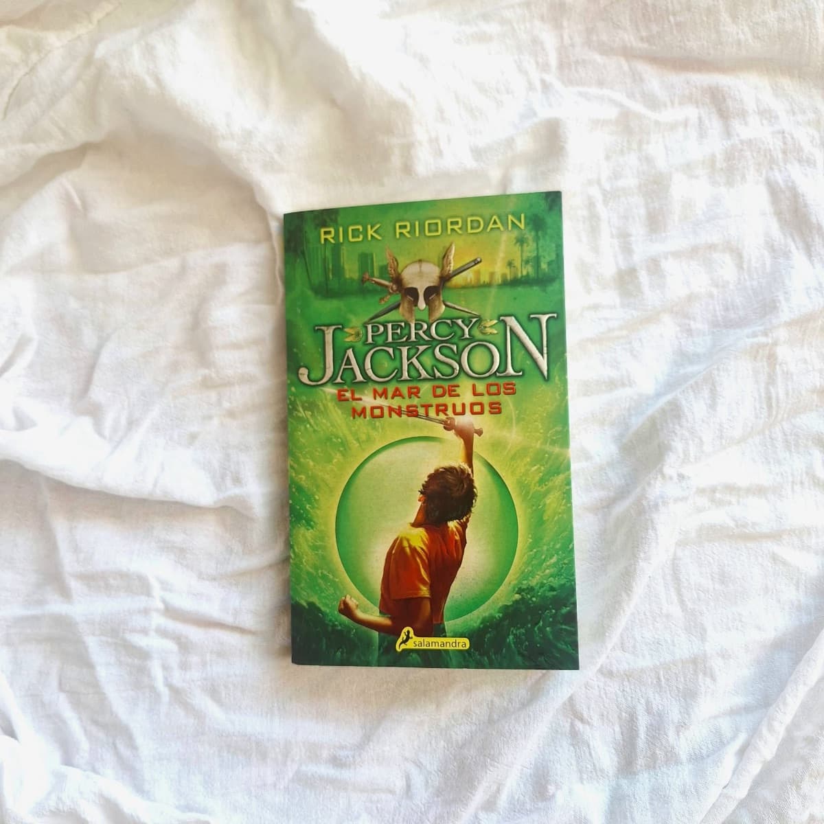 Percy Jackson y el Mar de los Monstruos — Rick Riordan, libro usado