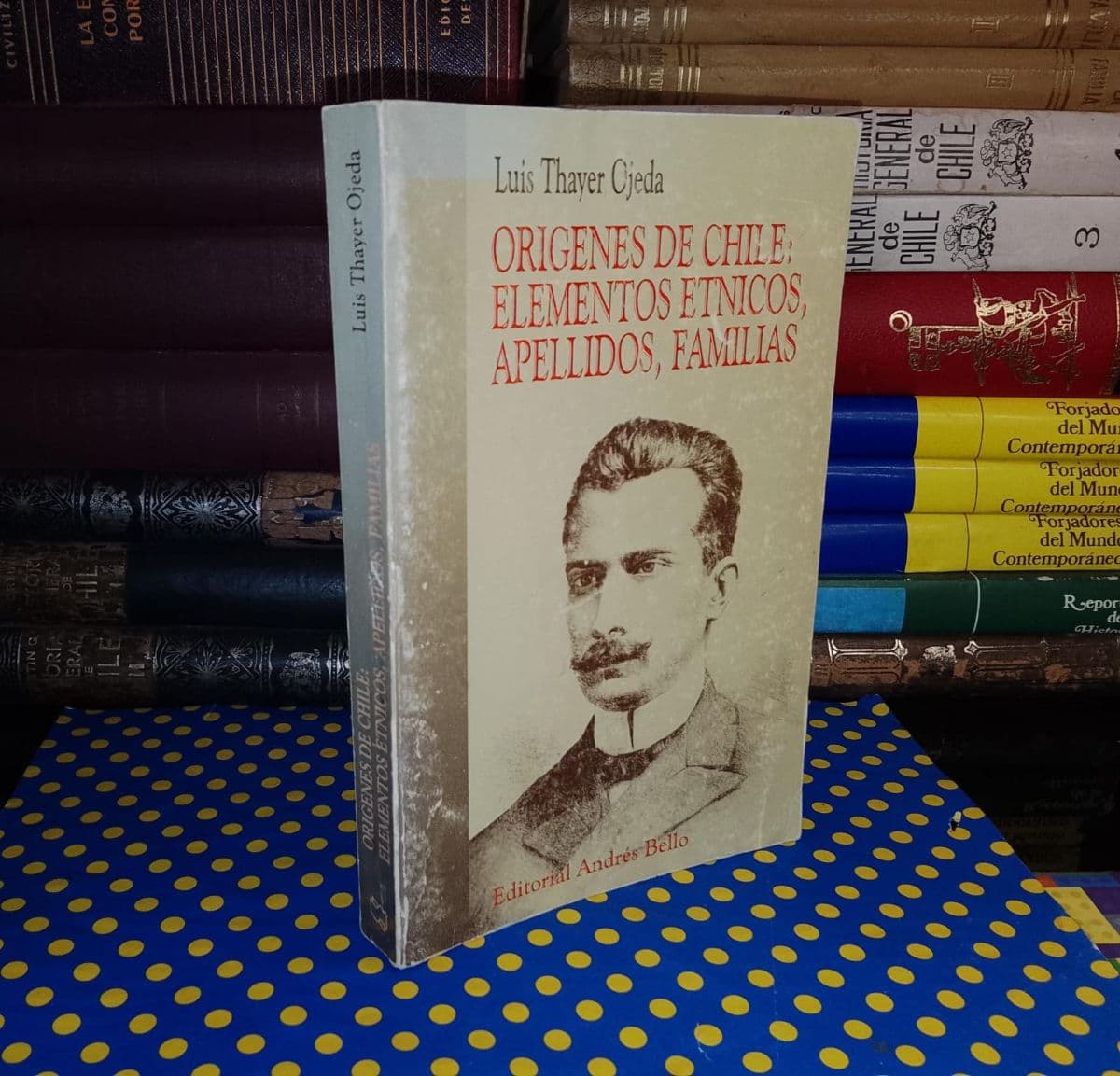 Orígenes De Chile: Elementos Étnicos, Apellidos, Familias — Luis Thayer Ojeda, libro usado (foto 1 de 6)