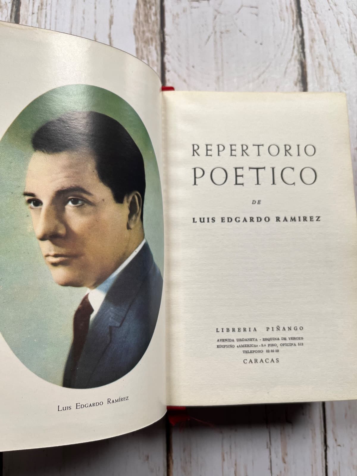 REPERTORIO POÉTICO DE LUIS EDGARDO RAMÍREZ — Luis Edgardo Ramírez, libro usado (foto 1 de 6)