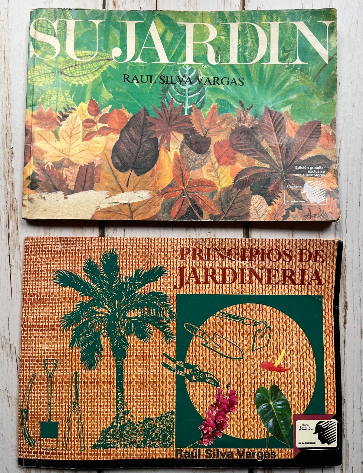 PACK: SU JARDÍN – PRINCIPIOS DE JARDINERÍA — Raúl Silva Vargas, libro usado