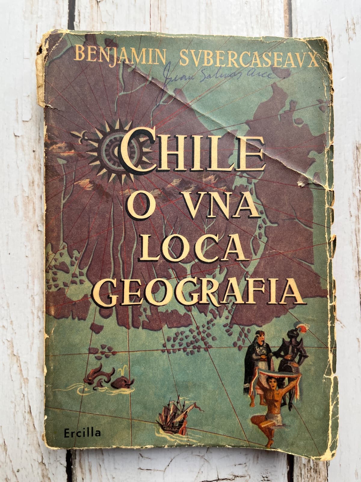 Chile o una loca geografia — Benjamin subercaseaux, libro usado (foto 1 de 6)