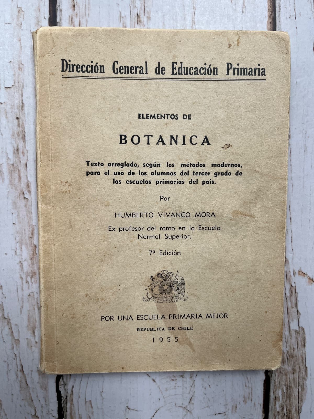 ELEMENTOS DE BOTÁNICA — Humberto Vivanco Mora, libro usado (foto 1 de 6)