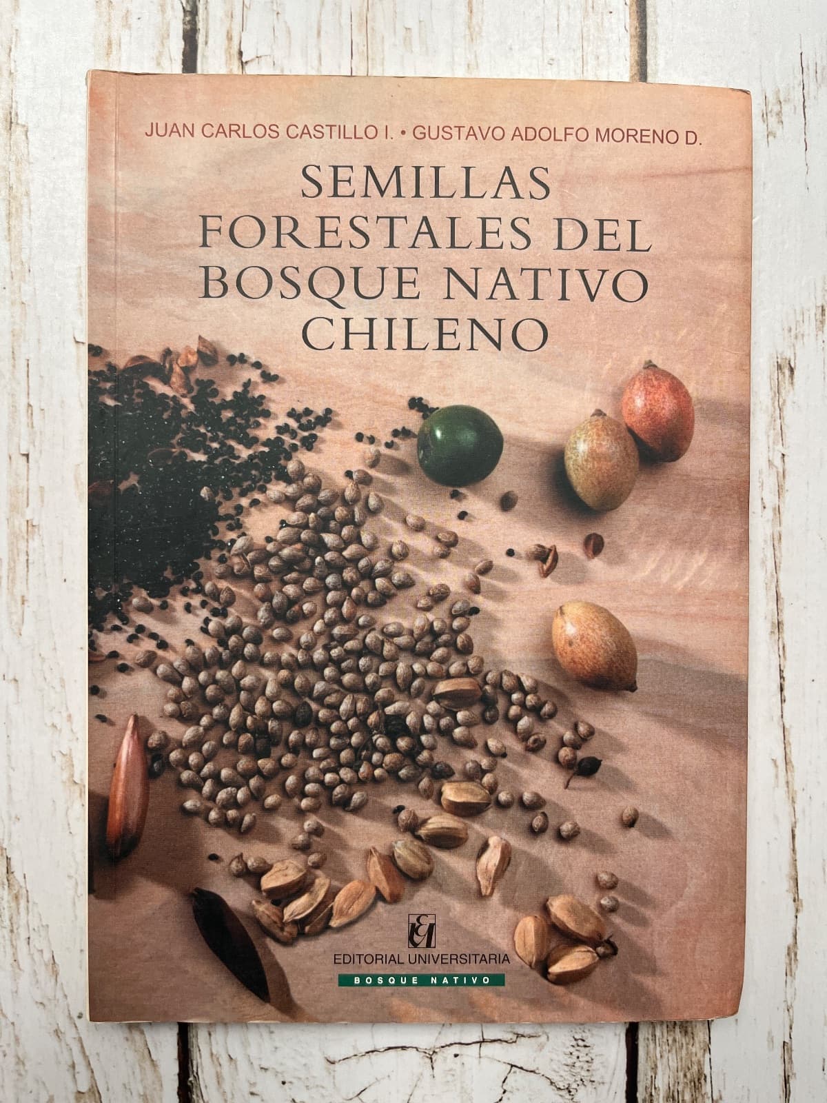 SEMILLAS FORESTALES DEL BOSQUE NATIVO CHILENO — Juan Carlos Castillo / Gustavo Adolfo Moreno, libro usado (foto 1 de 6)