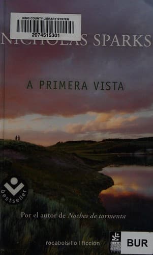 A primera vista — Nicholas Sparks, libro usado