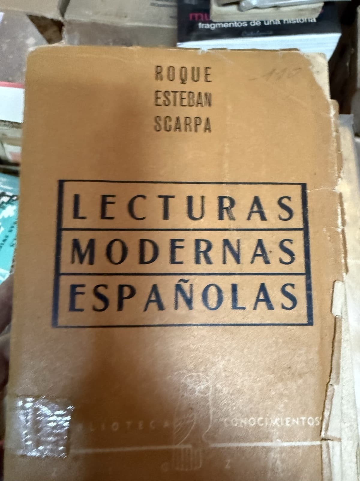Lecturas modernas españolas — Roque Esteban Scarpa, libro usado