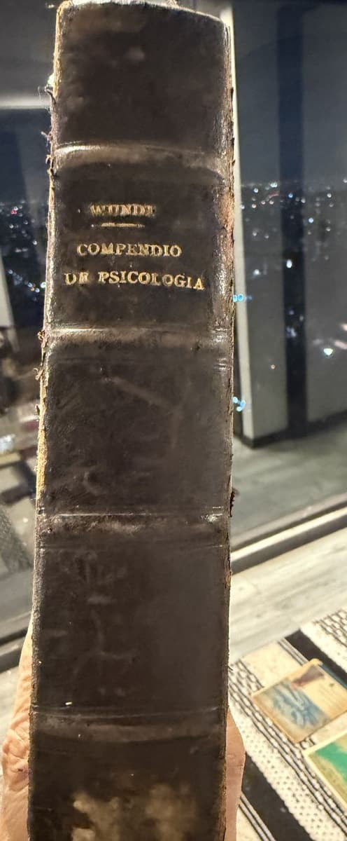 Compendio de Psicología — Wilhelm Wundt (encuadernado en cuero) — Wilhelm Wundt, libro usado (foto 1 de 4)