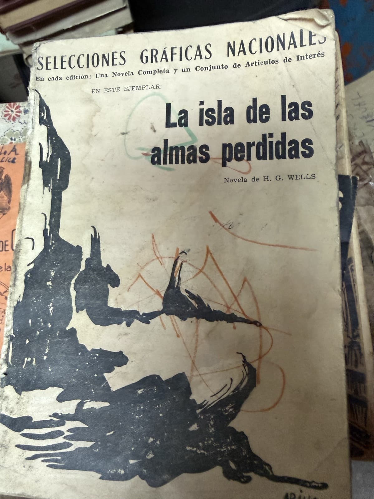 La isla de las almas perdidas — H. G. Wells, libro usado