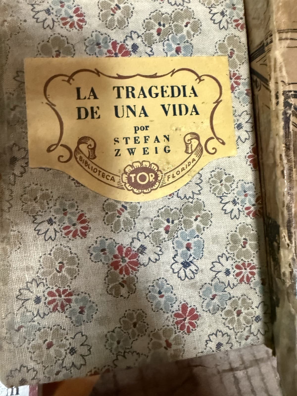 La tragedia de una vida — Stefan Zweig, libro usado