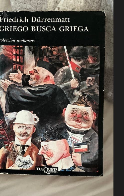 Griego busca griega — Friedrich Dürrenmatt, libro usado