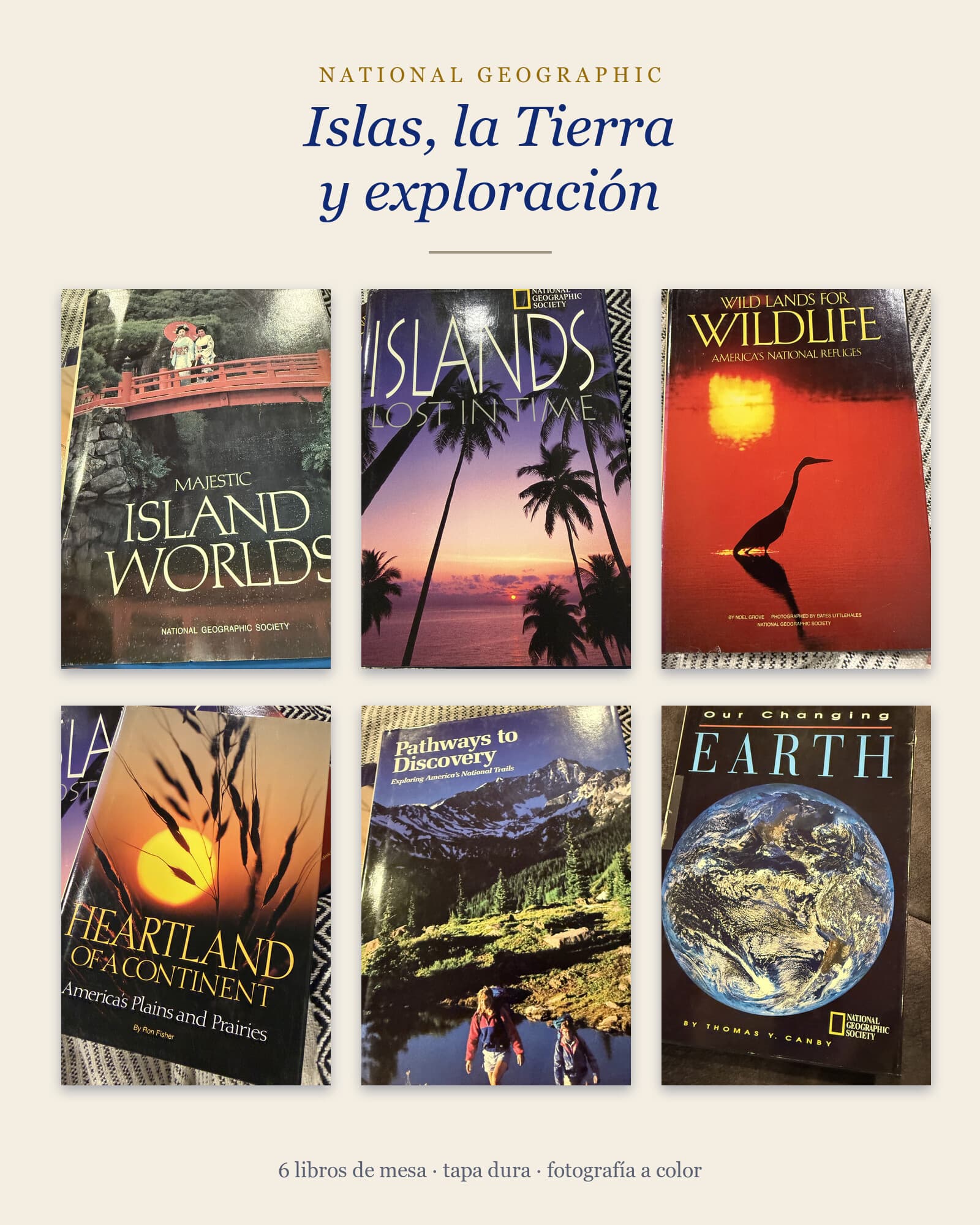 Pack National Geographic: islas, la Tierra y exploración (6 libros) — National Geographic Society, libro usado (foto 1 de 6)