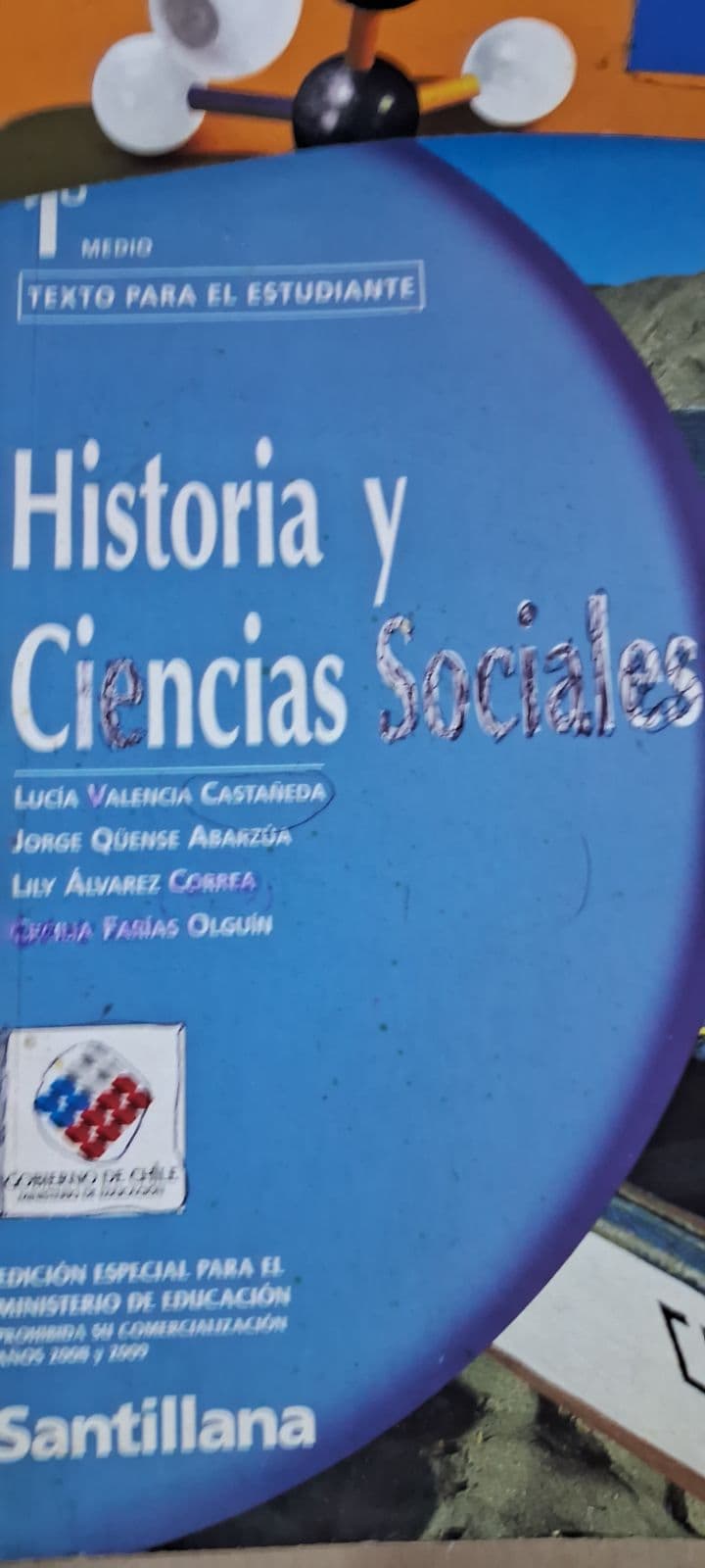 HISTORIA Y GEOGRAFIA 1 MEDIO — Juan perez, libro usado
