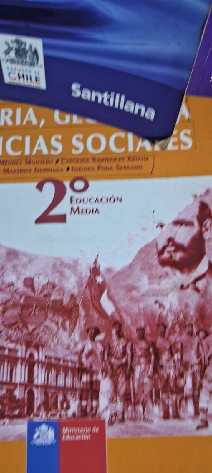 HISTORIA Y GEOGRAFIA 2 MEDIO EDITORIAL SANTILLANA AÑO 2011 — Juan perez, libro usado