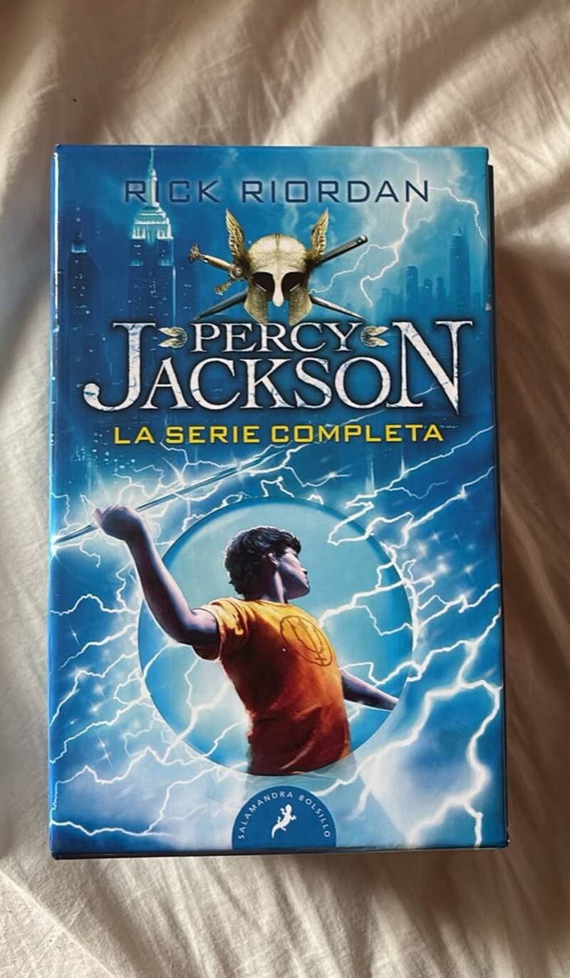 Percy Jackson — la serie completa (estuche con los 5 libros) — Rick Riordan, libro usado