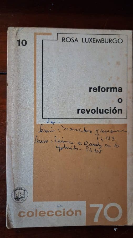Reforma o Revolución — Rosa Luxemburgo, libro usado (foto 1 de 2)