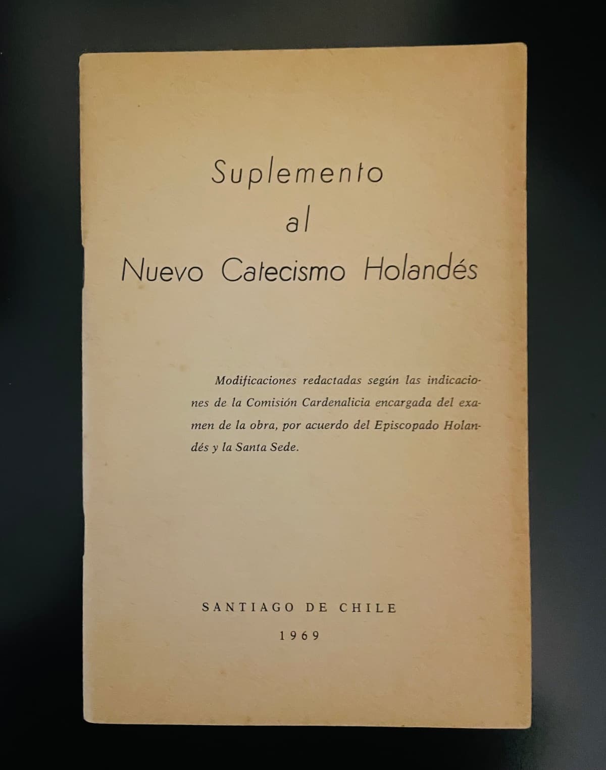 Suplemento al Nuevo Catecismo Holandés — Jorge Gómez Ugarte, libro usado